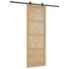 vidaXL Porte coulissante ORKDAL Naturel 83 x 232 cm Bois de pin massif