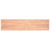 vidaXL Comptoir de salle de bain marron 220x50x(2-6) cm bois trait&eacute;