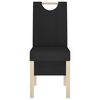 vidaXL Chaises &agrave; manger lot de 6 noir tissu