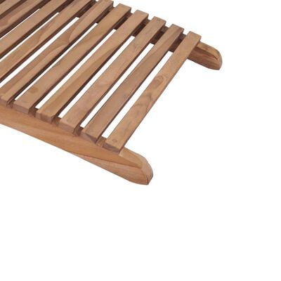 vidaXL Chaises longues pliables lot de 2 Bois de teck solide