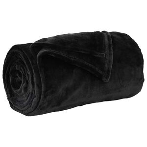 vidaXL plaid Noir 240 x 270 cm 1.69 kg Polaire