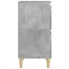 vidaXL Buffets 2 pcs gris béton 60x35x70 cm bois d'ingénierie