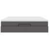 vidaXL Cadre de lit ottoman avec matelas gris 180x200 cm similicuir