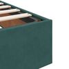 vidaXL Cadre de lit avec matelas avec matelas 2 pcs Vert Velours