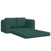 vidaXL Canap&eacute;-Lit 60cm Vert fonc&eacute; tissu