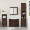 vidaXL Ensemble de meubles de salle de bain 3 pcs Ch&ecirc;ne marron