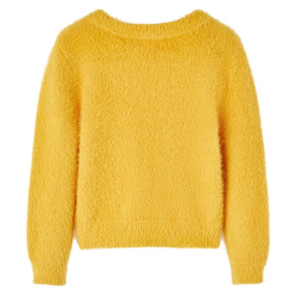 Pull-over tricot&eacute; pour enfants ocre 140
