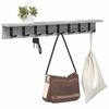 vidaXL Porte-manteau mural Gris Sonoma 80 x 10,5 x 10,5 cm