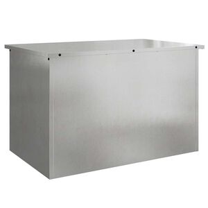 vidaXL Bo&icirc;te de Rangement Ext&eacute;rieure Argent 80 x 50,5 x 50 cm Acier
