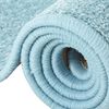 vidaXL Tapis de lit Shaggy Poils longs 3 pcs Turquoise