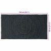 vidaXL Tapis de surface Rectangulaire Gris fonc&eacute; 80 x 150 cm Jute