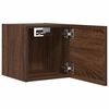 vidaXL Meuble TV mural Ch&ecirc;ne marron 30,5x30x30 cm
