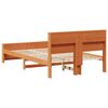 vidaXL Cadre de lit Brun cire 120 x 190 cm Bois d'ing&eacute;nierie