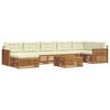 vidaXL Ensembles de canap&eacute;s avec coussin 8 pcs Naturel et Cr&egrave;me