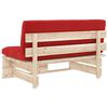 vidaXL Canap&eacute; central palette de jardin bois de pin impr&eacute;gn&eacute;