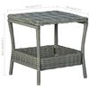 vidaXL Salon de jardin 2 pcs avec coussins r&eacute;sine tress&eacute;e gris clair