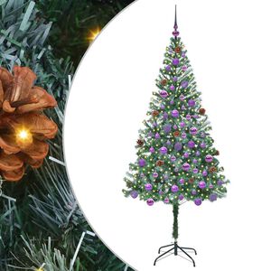 vidaXL Sapin de No&euml;l artificiel Vert 180 cm PVC et Acier