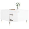 vidaXL Table basse blanc brillant 55x55x36,5 cm bois d'ing&eacute;nierie