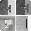 vidaXL Ensemble de mobilier de salle de bain 2 pcs Gris b&eacute;ton