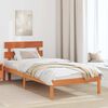 vidaXL Cadre de lit Marron 80 x 200 cm Bois de pin massif