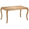 vidaXL Table de salle &agrave; manger 135x75x76 cm Bois de manguier massif