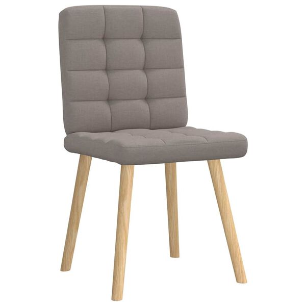 vidaXL Chaises à manger lot de 2 taupe tissu