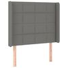 vidaXL Sommier &agrave; lattes de lit et matelas et LED Gris fonc&eacute; 100x200 cm