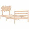vidaXL Cadre de lit sans matelas 90x200 cm bois massif