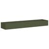 vidaXL Jardini&egrave;re vert olive 360x80x40 cm acier