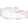 vidaXL Lit &agrave; ressorts avec matelas Gris fonc&eacute; 160 x 200 cm tissu