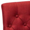 vidaXL Chaises &agrave; manger lot de 2 rouge bordeaux tissu