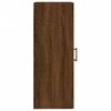 vidaXL Armoire murale ch&ecirc;ne marron 34,5x34x90 cm bois d'ing&eacute;nierie