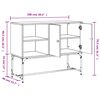 vidaXL Buffet sonoma gris 100x40x79,5 cm bois d'ing&eacute;nierie