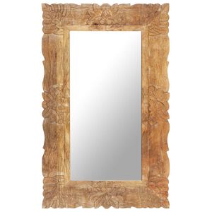 vidaXL Miroir 80x50 cm Bois de manguier massif