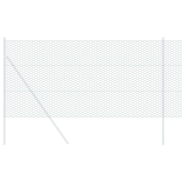 vidaXL Cl&ocirc;ture hexagonale Vert 1,2 x 10 m PVC