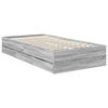 vidaXL Cadre de lit Gris Sonoma 90 x 200 cm Bois Ing&eacute;nierie
