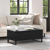 vidaXL Table basse Ch&ecirc;ne noir 90 x 50 x 36,5 cm Bois d'ing&eacute;nierie