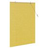 vidaXL Store enrouleur avec des rideaux Jaune 100 x 160 cm Bambou