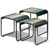 vidaXL Tables gigognes 3 pcs Bois de r&eacute;cup&eacute;ration massif