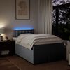 vidaXL Sommier &agrave; lattes de lit avec matelas Gris clair 120x200cm Tissu