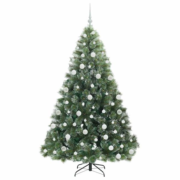 vidaXL Sapin de No&euml;l artificiel avec 300 LED Vert 180 cm PE et PVC