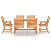 vidaXL Ensemble &agrave; manger de jardin 7 pcs Bois d'acacia solide