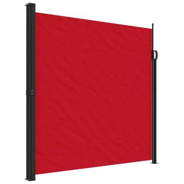 vidaXL Auvent lat&eacute;ral r&eacute;tractable rouge 200x500 cm