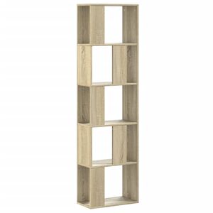 vidaXL Biblioth&egrave;que 5 niveaux ch&ecirc;ne sonoma bois d'ing&eacute;nierie