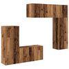 vidaXL Unit&eacute; murale de TV 5 pcs Bois Ancien Bois d'ing&eacute;nierie