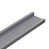 vidaXL &Eacute;tag&egrave;res murales 4 pcs Gris 80x9x3 cm