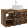 vidaXL Ensemble de mobilier de salle de bain 2 pc Bois ancien