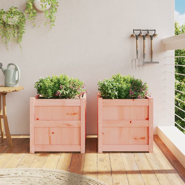vidaXL Jardini&egrave;res 2 pcs bois massif douglas