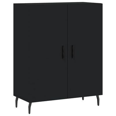 vidaXL Buffet haut Noir 69,5x34x180 cm Bois d'ingénierie