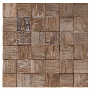 vidaXL Panneau mural 11 pc Naturel 30 x 30 x 2 cm
